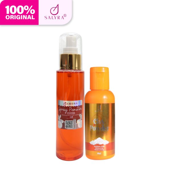 Combo Spray Pemutih & Clay Powder
